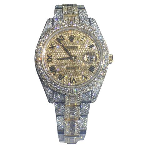 iced out fake diamond rolex|replica rolex iced out.